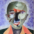Mask 9, 2009. Collage on paper. 58 x 42 cm (Photo: S Williams)