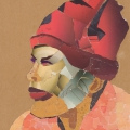 Mask 8, 2009. Collage on paper. 59 x 48 cm (Photo: Mike Hall)