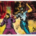 Dark Days Eighties I, 1984. Monoprint on paper. 27 x 37.5 cm (Photo: Mike Hall)