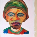 Africa Man, 2009. Big-Nosed People series. Monoprint. 44 x 64 cm. Artist's Collection (Photo: S Williams)
