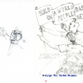 Artwork for ILRIG Working Class Solidarity poster, c. 2000. Pen on paper. 42 x 59.5 cm. (Image courtesy of the artist).