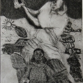 Foul Play, 1982. Etching. 12 x 15 cm. Artist's collection (Photo: S Williams)