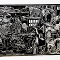 Welcome to Robben Island, 1994. Linocut. 39 x 28 cm. Artist's collection (Photo: S Williams)