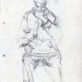 Untitled, c. 1982 - 1986. Pen on paper. 29.7 x 21 cm (Photo: S Williams)