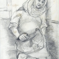Mother-to-be, 1987. Pencil on paper. 29.5 x 21 cm. (Image courtesy of the artist).