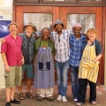 Some kind of CAP reunion (left to right) : Mario Pissarra, Manfred Zylla, Lionel Davis, Ricky Dyaloyi, Xolile Mtakatya and Patricia De Villiers. Absent: Sophie Peters, Thami Kiti, Ndikhumbule Ngqinambi (Photo: Scott Eric Williams)