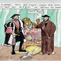 Untitled cartoon, 2005. Ink on paper. 29 cm x 21 cm. (Image courtesy of the artist).