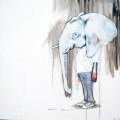 Elephant man, 2007. Oil on canvas. 90 cm x 90 cm. (Image courtesy of the artist).