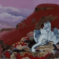 Still Life with White Hyperbole, 2015.  Oil on board. 80 cm x 120 cm. (Image courtesy of the artist).