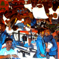 FAWU - Food and Allied Workers Union mural, Pinetown offices, 1983. Oil on board, Triptych 160 x 360 cm. (Image courtesy of the artist).