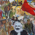 Mural for Ronnie Kasrils, 2016. Oil on canvas, 120 x 160 cm. (Image courtesy of the artist).