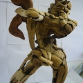 Wrestling the Spirit Within (rear view), 2006. Wood and metal, 193 x 109 x 89 cm. (Image courtesy of the artist).