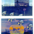 Koeberg, 1982. Filmcollage Lithoprint. 60 x 80 cm. (Image courtesy of the artist).