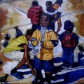 Untitled, 2010. Oil on board. 18 cm x 18 cm. (Image courtesy of the artist)