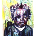 Isisebenzi, 2016. Monoprint on fabriano paper. 75 x 100 cm. (Image courtesy of the artist).