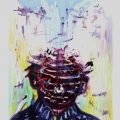 We Were Modified, 2016. Monoprint on fabriano paper. 75 x 100 cm. (Image courtesy of the artist).