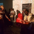 Ondaanisa yo pOmudhime/The Dance of the Rubber Tree, 2019. Live performance. "The Burden of Memory", Yaoundé, Cameroon. (Image courtesy of the artist).