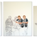 Continuum Beirut 2009. Oil on canvas, 129.9 cm x 47.2 cm. (Image courtesy of the artist).
