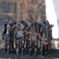 Circle, 2011. Clay models, 25 cm x25 cm x15 cm. (Image courtesy of the artist).