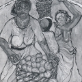 RDP Series III, 2005. Pen and wash on paper, 66 x 48.7cm. (Image courtesy of the artist).