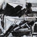 Randolph Hartzenberg No. 1, 2014-2020. Acrylic and oil stick on paper 38.5 x 56cm from the series - Ground Left Behind (Photo credit: Michael Hall)