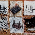 Domestic Baggage ("Grids" subseries), 1993-94. Artist's collection. (Photo courtesy of the artist)