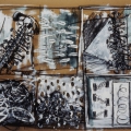 Domestic Baggage ("Grids" subseries), 1993-94. Artist's collection. (Photo courtesy of the artist)