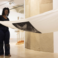 Rehema Chachage H13 Performance Award 2023, Kunstraum NOE. (Photo courtesy of eSel .at Lorenz Seidler)