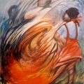 Playing with Skipping Rope, 1985. Oil on canvas, 100 x 80 cm (Photo courtesy of the artist).