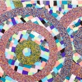 Nama Dress, 2010 Beads and mixed media on board, 60 x 120 cm. (Image courtesy of the artist)