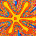 Splash, 2012 Beads on canvas, 20 x 30 cm. (Image courtesy of the artist)