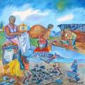 Circumstances, 1998. Oil on canvas, 105 x 105 cm.  Artist's collection. (Photo courtesy of the artist)