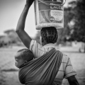 Mama Africa 2 (Woman carrying child on back, bucket on head), 2016. (Image courtesy of the artist).