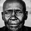 Old man portrait shaved head, 2016. (Image courtesy of the artist).