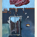 A Day in July, 2022, Acrylic on canvas. (Photo courtesy of KZNSA Gallery).