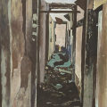 The Corridor, 2011. Acrylic on masonite board. 60 x 41 cm (Image courtesy of Durban Art Gallery)