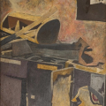 The Kitchen, 2013. Acrylic on board. 54 x 36 cm (Image courtesy of Durban Art Gallery)