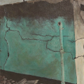 Down Pipe, 2011. Acrylic on board. 35 x 34 cm (Image courtesy of Durban Art Gallery)