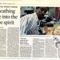 Breathing life into the tree spirit. Cape Times. Wednesday , 21 March, 2012.