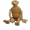 Baboon, c. 2008. Wood. Private Collection. (Photo: Courtesy of owner)