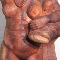  Sangoma, c. 1994. Oak, 130 x 144 x 40 cm. Collection: Jane Prinsloo, Cape Town. (Photo: S Hundt)