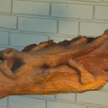 Sangoma, c. 1994. Oak, 130 x 144 x 40 cm. Collection: Jane Prinsloo, Cape Town. (Photo: S Hundt)