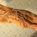 Sangoma, c. 1994. Oak, 130 x 144 x 40 cm. Collection: Jane Prinsloo, Cape Town. (Photo: S Hundt)