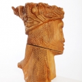 Braided Woman, c. 1994. White oak, 60 x 43 cm. Collection: R Levitan Estate. (Photo: C Beyer, © Iziko Museums)