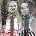 Untitled - RSA Circus Series, 2010. Mixed media on paper. (Image courtesy of the artist)