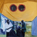 Economic ascendance: a new battleground, 2006. Oil on canvas. 80 cm x 80 cm. (Image courtesy of the artist)