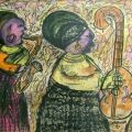 Untitled (Jazz), 1997. Chalk pastel and charcoal on paper, 60 x 45 cm. (Photo: W Nelson)