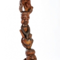 Untitled (Totem with heart), c. 1998. Wood and sea shells, 39.5 x 180 cm. (Photo: C Beyer, © Iziko Museums)