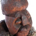 Untitled (Totem with heart), c. 1998. Wood and sea shells, 39.5 x 180 cm. (Photo: C Beyer, © Iziko Museums)