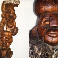 Untitled (Totem with heart), c. 1998. Wood and sea shells, 39.5 x 180 cm. (Photo: M Pissarra).